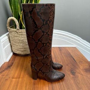 Loeffler Randall Snake/Python Tall Boots